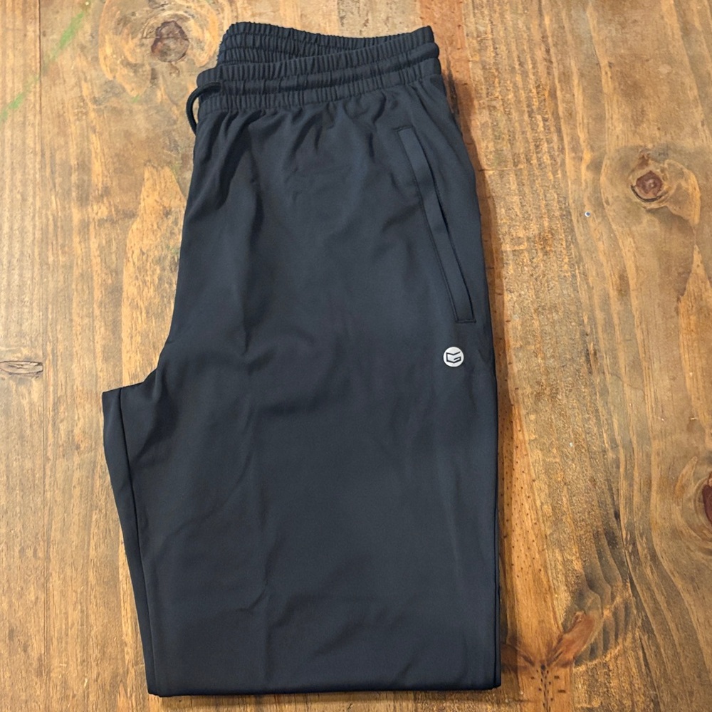 Women's Black Track Joggers with Elastic Waist - Picture 6 of 8